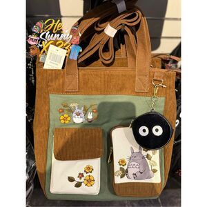 Studio Ghibli My Neighbor Totoro Floral Tote Bag